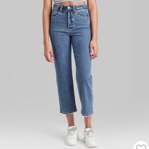 NWOT high rise straight leg jeans
